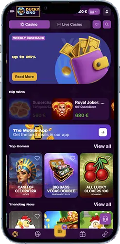 Voordelen van spelen in de Duckysino casino-app